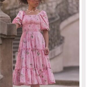 Jessakae Delilah Pink Smocked Dress